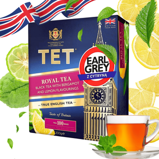 Herbata Czarna z Cytryną i Bergamotką TET Royal Tea 100 torebek 200g