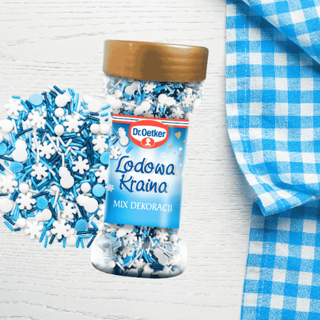 Dr Oetker Lodowa Kraina mix dekoracji świątecznych cukrowych 48g