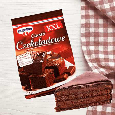 Dr Oetker ciasto czekoladowe XXL wilgotne, puszyste i aromatyczne 672g