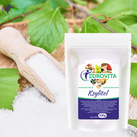 Ksylitol naturalny słodzik niskokaloryczny fit Zdrovita 500g