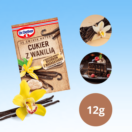 Dr Oetker cukier z wanilią wanilia Bourbon do świątecznych wypieków 12g