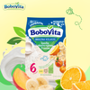 BoboVita Kaszka mleczno-ryżowa 3 owoce dla dzieci po 6 m-cu 230 g