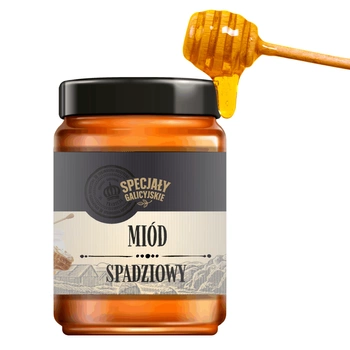 Miód Spadziowy naturalny premium polskie pasieki Specjały Galicyjskie 400g