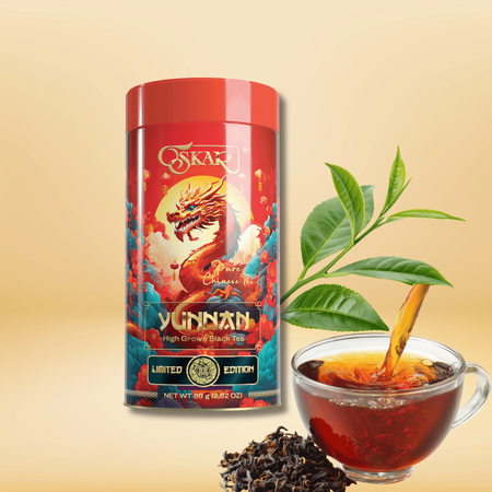 Herbata czarna liściasta chińska ekskluzywna puszka Oskar Yunnan 80g