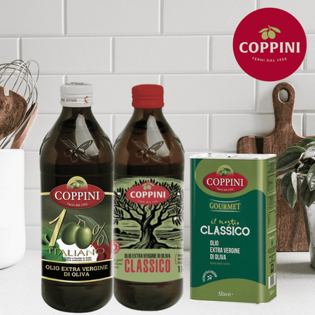 Oliwa z oliwek do smażenia i gotowania Olio di Sansa di Oliva Coppini 1L