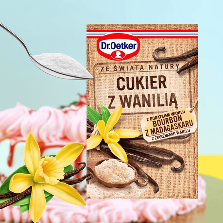 Dr Oetker cukier z wanilią wanilia Bourbon do świątecznych wypieków 12g