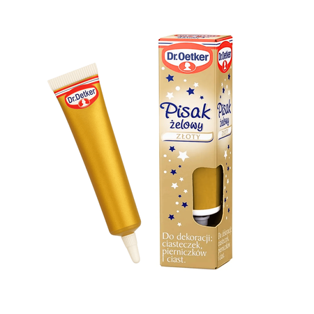 Dr Oetker pisak żelowy złoty dekoracje do pierników świątecznych 19g