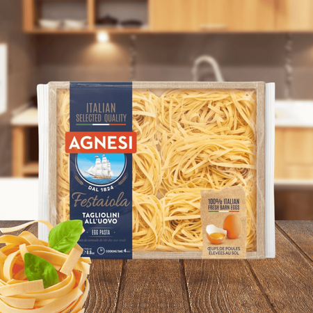 Makaron wstążki Tagliolini Agnesi Festaiola jajeczny włoski premium 250g