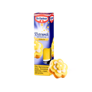 Dr Oetker Barwnik spożywczy żółty w żelu do ciast i kremów 10g