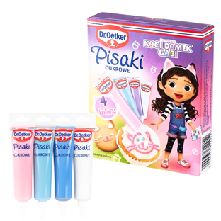 Dr Oetker pisaki cukrowe Koci Domek Gabi 4 kolory dekoracje świąteczne 76g
