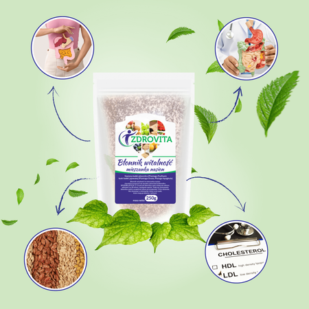 Błonnik Witalność naturalny błonnik oczyszczanie jelit Zdrovita 250g