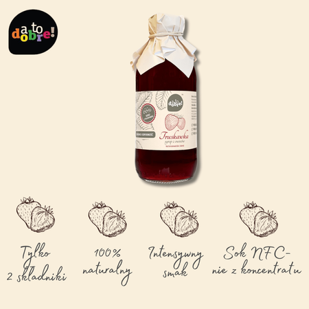 Syrop z truskawek A to dobre! Naturalny smak owoców 330ml