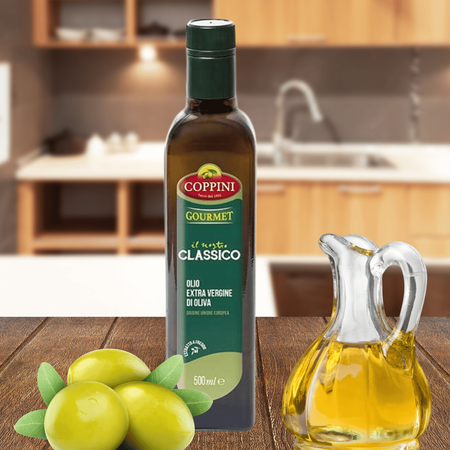 Oliwa Extra Vergine delikatna i uniwersalna włoska Coppini Classico 500ml