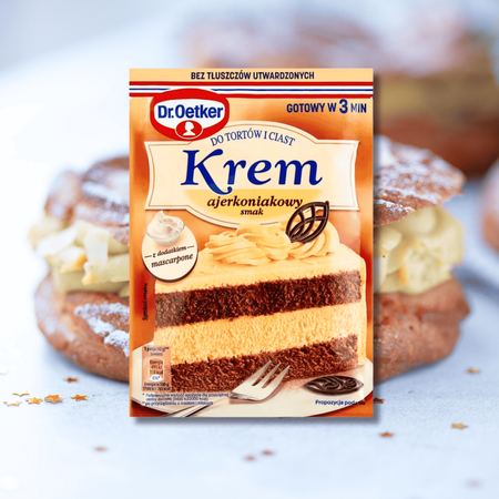 Dr Oetker Krem do tortów i ciast ajerkoniakowy z mascarpone 105g