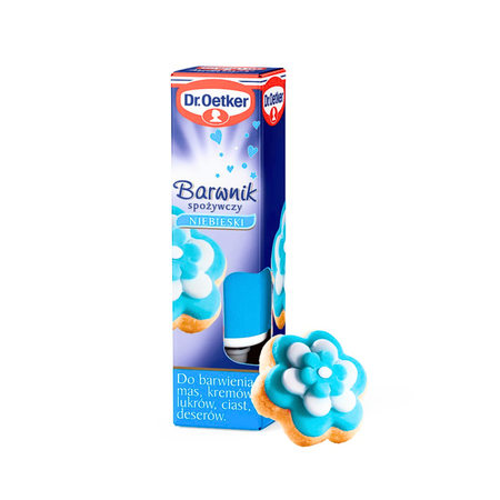 Dr Oetker Barwnik spożywczy niebieski w żelu do ciast i kremów 10g