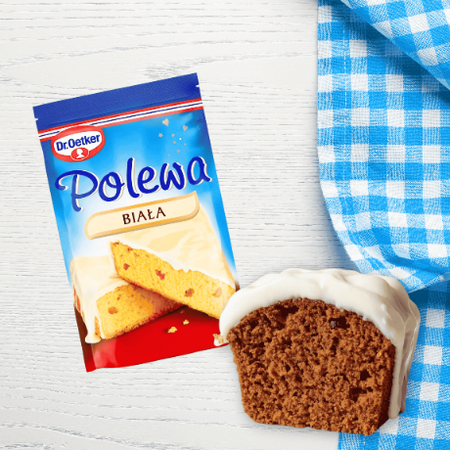 Dr Oetker polewa biała smak białej czekolady do świątecznych wypieków 100g