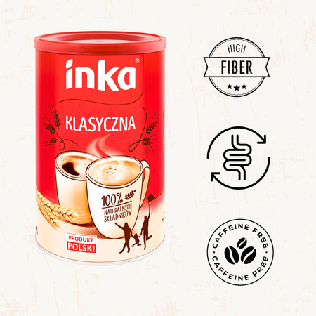 Kawa Zbożowa rozpuszczalna klasyczna bez kofeiny INKA 200g