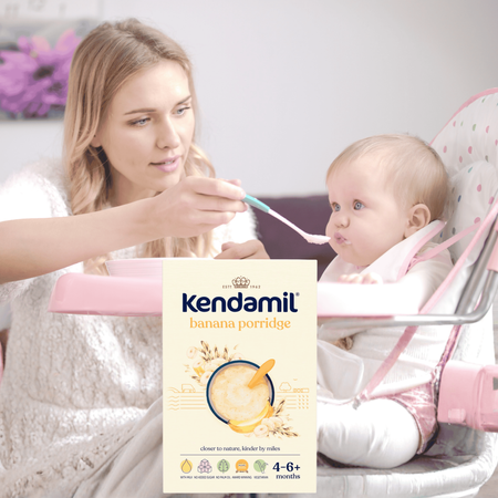 Kendamil mleczna kaszka bananowa od 6. miesiąca bez oleju palmowego 150g