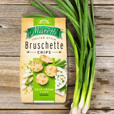 Bruschetta Śmietankowo Cebulowe Chrupiąca Przekąska Grzanki Maretti 70g