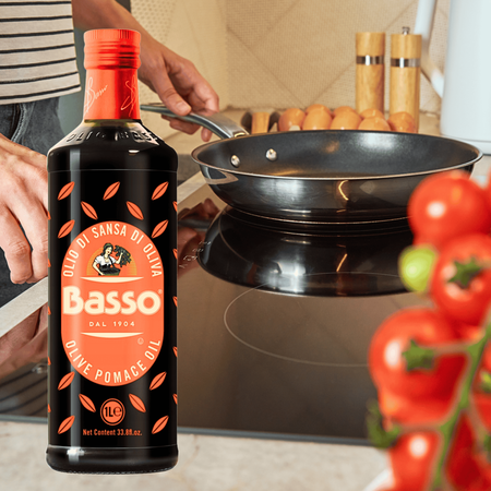 Oliwa z oliwek Sansa do smażenia pieczenia gotowania włoska Basso 1L