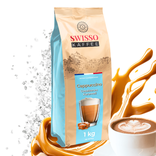 Kawa Cappuccino Salty Caramel słony karmel Swisso Kaffee Premium 1kg