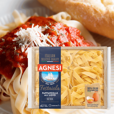 Makaron wstążki włoski smak AGNESI Festaiola Pappardelle 250g
