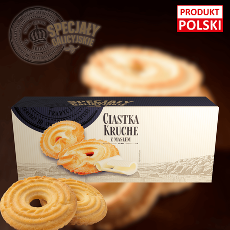 Ciastka Kruche z masłem domowe tradycyjne Specjały Galicyjskie 130g