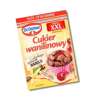 Dr. Oetker Cukier Wanilinowy XXL duże opakowanie z ekstraktem wanilii 43g