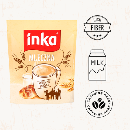 Inka kawa zbożowa bezkofeinowa mleczna 200g