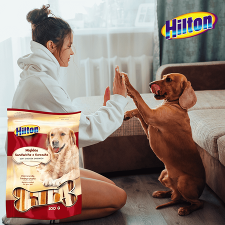 Przysmaki dla psa smakołyki sandwich z kurczaka Hilton 100g