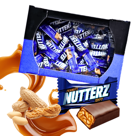 Cukierki toffi z orzeszkami ziemnymi Nutters Flying Cow duże opakowanie 1kg