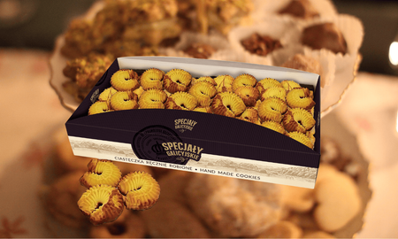 Ciastka Rogaliki z polewą toffi domowe wypieki Specjały Galicyjskie 300g