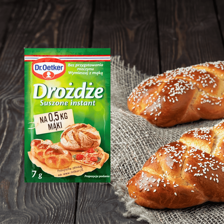 Dr Oetker drożdże suszone instant idealne do świątecznych wypieków 7g