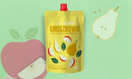 OWOLOVO Mus jabłkowo-gruszkowy Gruszka 200g