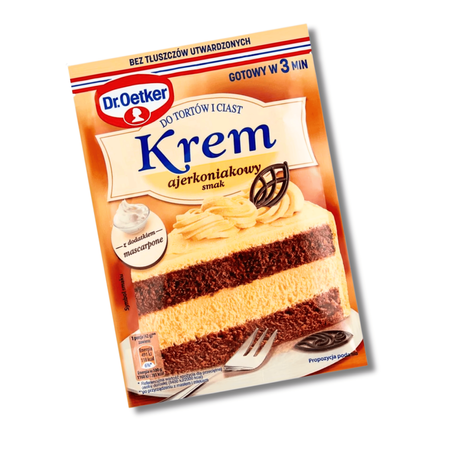 Dr Oetker Krem do tortów i ciast ajerkoniakowy z mascarpone 105g