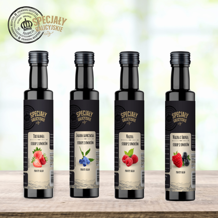 Syrop Jagodowy jagoda kamczacka domowy Specjały Galicyjskie 250ml