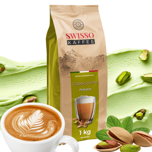 Kawa Cappuccino pistacjowa Swisso Kaffee Wysoka Jakość 1kg