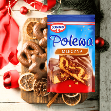 Dr Oetker polewa mleczna dekoracja świątecznych wypieków 100g