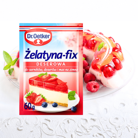 Dr Oetker żelatyna fix deserowa do serników i deserów 60g