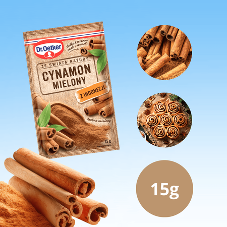 Dr Oetker Cynamon mielony przyprawa do świątecznych wypieków 15g