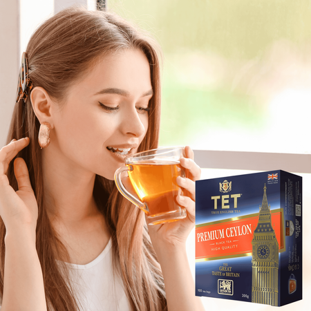 Herbata Czarna Ekspresowa Klasyczna TET Premium Ceylon 100 torebek 200g