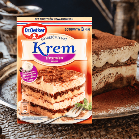 Dr Oetker krem do tortów i ciast Tiramisu pyszny i aromatyczny 109g