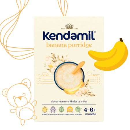 Kendamil mleczna kaszka bananowa od 6. miesiąca bez oleju palmowego 150g