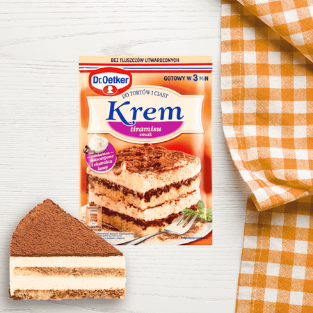 Dr Oetker krem do tortów i ciast Tiramisu pyszny i aromatyczny 109g