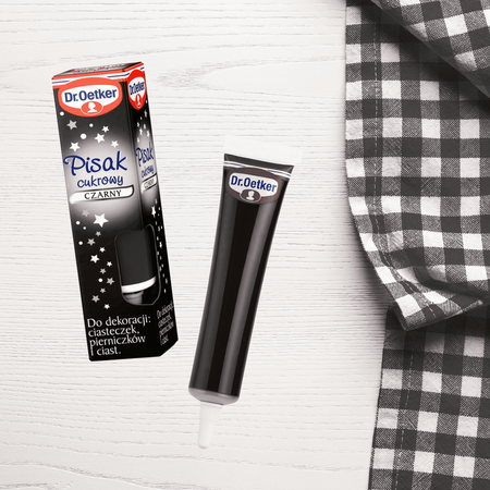 Dr Oetker pisak cukrowy czarny do dekoracji świątecznych pierników 19g