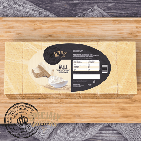 Ciastka Wafle przekładane śmietankowe domowe Specjały Galicyjskie 400g