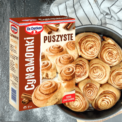 Dr Oetker Puszyste Cynamonki mieszanka świąteczny wypiek z cynamonem 417g