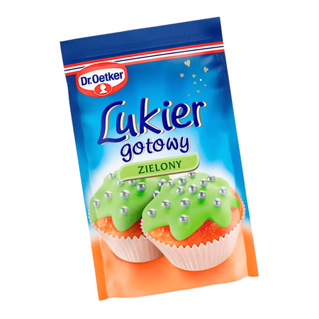 Dr Oetker lukier gotowy zielony dekoracyjny świąteczne wypieki 100g