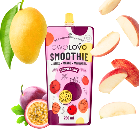 OWOLOVO Smoothie jabłko mango marakuja 250ml