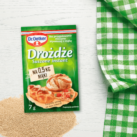 Dr Oetker drożdże suszone instant idealne do świątecznych wypieków 7g